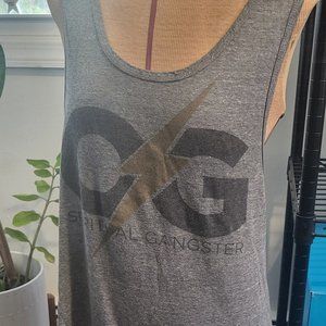 Spiritual Gangster OG Lightning Bolt Tank Grey L